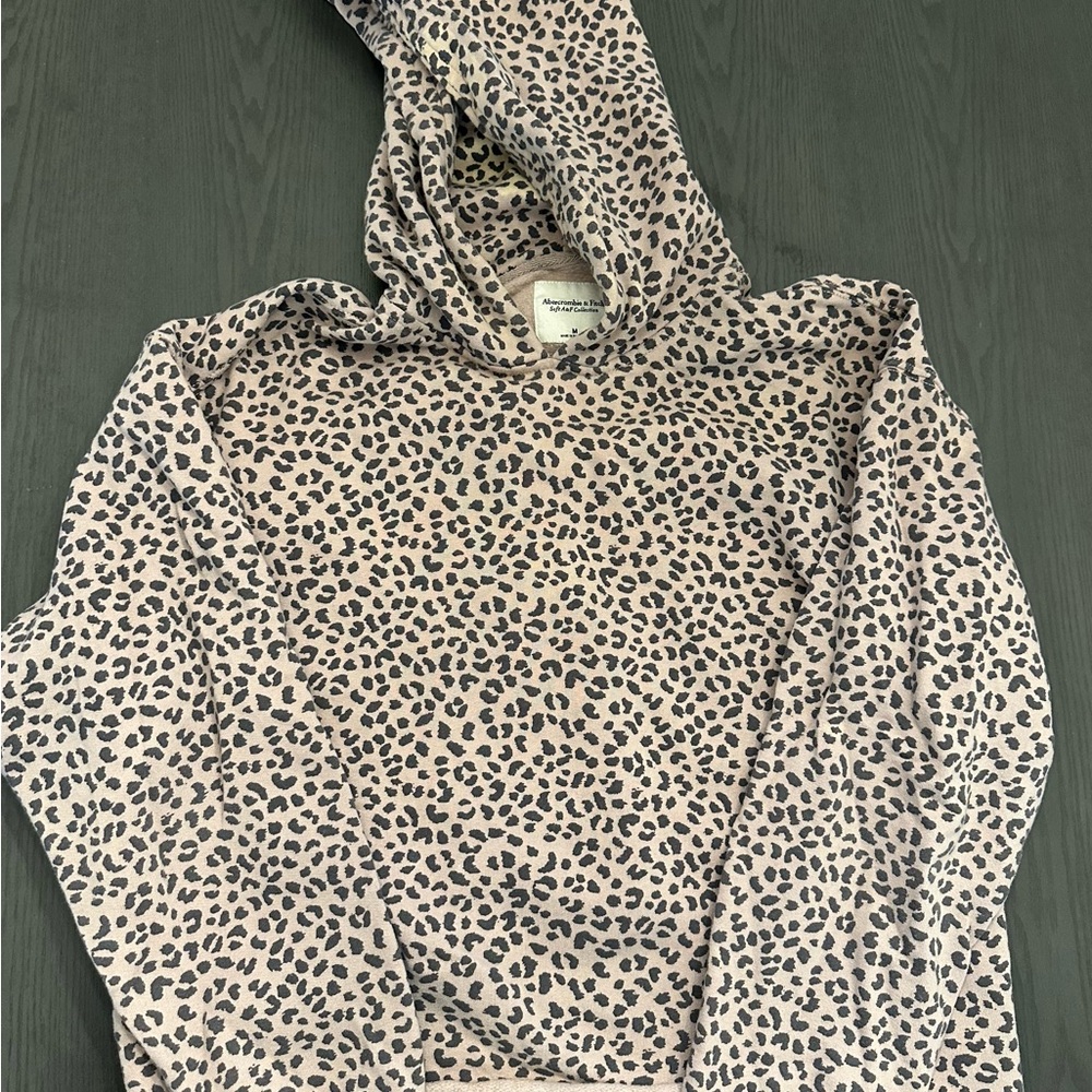 Women’s Abercrombie and Fitch Leopard Hoodie - Size Medium